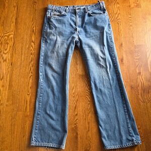 Vtg Levis 517 Orange Tab Mens Bootcut Jeans W38 L32 Blue Denim 1990s
